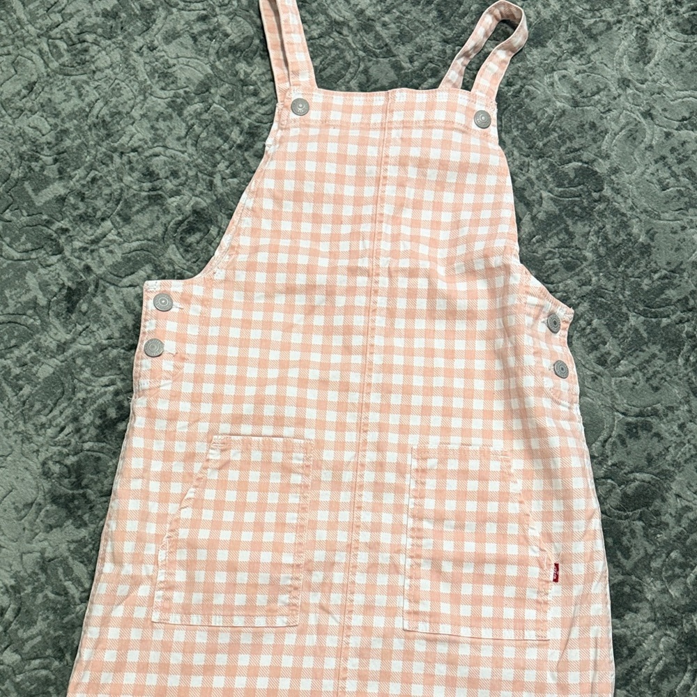 Levi's Girls Jumper Gingham Dress - Picture 3 of 3